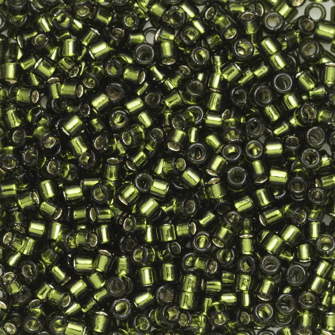 TOHO-perler 11/0 – skovgrøn, 37 Silverlined olivine