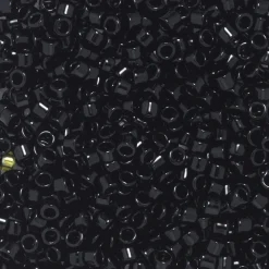 TOHO-perler 11/0 – sort blank, 49 Opaque jet black