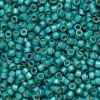 TOHO-perler 11/0 – turkis metallic mat, PF569F PF galvanized matte teal