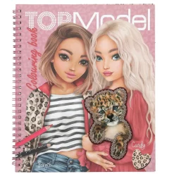 TOPModel malebog Leohart med killinger og klistermærker! 20,5×24 cm