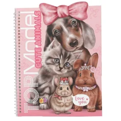 TOPModel stickersbog Dress Me Up Cute Animals med 24 sider og 7 ark med Stickers