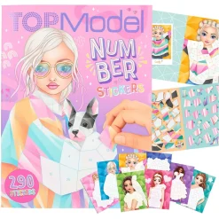 TOPModel Stickersbog med tal