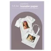 Transferpapir 5-pak i A4 til digitale printere til lyse bomuldsstoffer