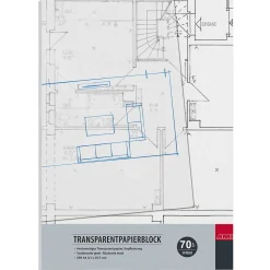 Transparent A4-blok 70 g/m²