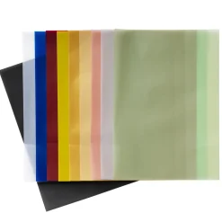 Transparent papir, A4, 10 ark i 10 farver