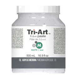 Tri-Art Fiber Medium Paste Matte 500 ml, mat fiberpasta til at opbygge tyk tekstur