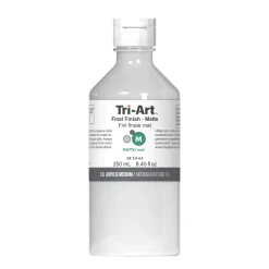 Tri-Art Final Finish Matte 250 ml, beskyttende, mat lak til akrylfarve