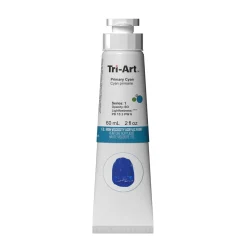 Tri-Art High Viscosity akrylfarve 60 ml Primary Cyan