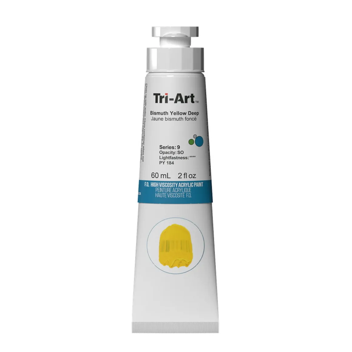 Tri-Art High Viscosity akrylfarve 60 ml Bismouth Yellow Deep