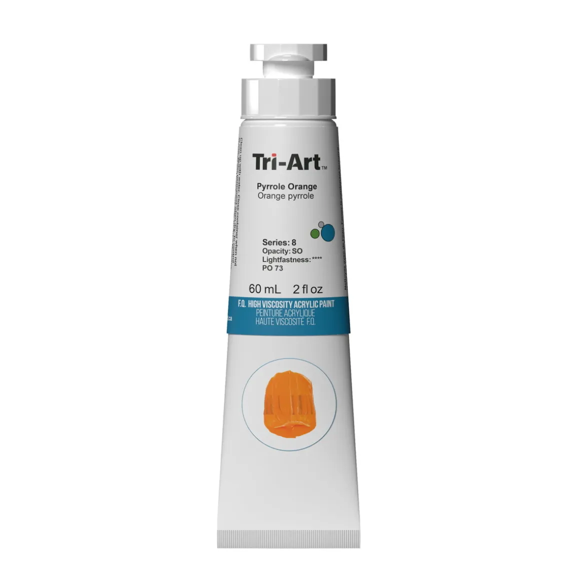 Tri-Art High Viscosity akrylfarve 60 ml Pyrrole Orange