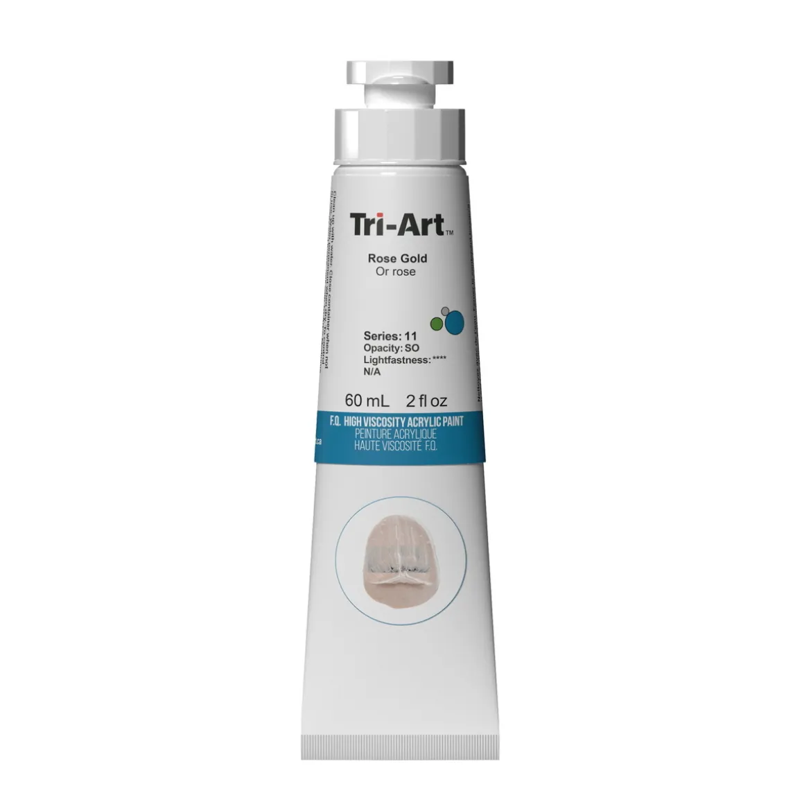 Tri-Art High Viscosity akrylfarve 60 ml Rose Gold