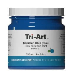 Tri-Art High Viscosity akrylfarve 250 ml Cerulean Blue Hue