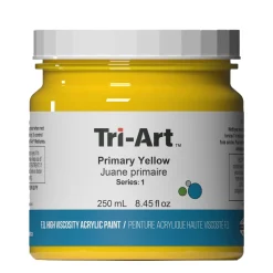 Tri-Art High Viscosity akrylfarve 250 ml Primary Yellow