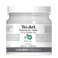 Tri-Art Modeling Gel, mat gelbaseret modelleringspasta/strukturpasta, 250 ml