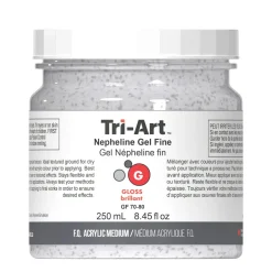 Tri-Art Nepheline Fine 250 ml, fint granulerende medium til akrylfarve