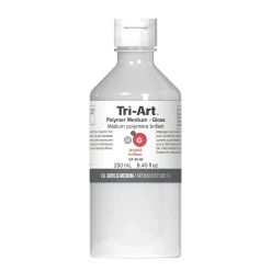Tri-Art Polymer Medium Gloss 250 ml, blankt fortyndingsmiddel til akrylfarve