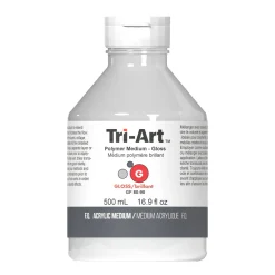 Tri-Art Polymer Medium Gloss 500 ml, blankt fortyndingsmiddel til akrylmaling