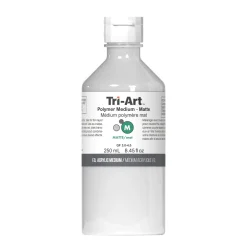 Tri-Art Polymer Medium Matte 250 ml, mat fortyndingsmiddel til akrylfarve