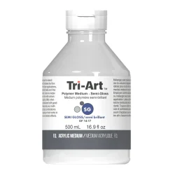 Tri-Art Polymer Medium Semi Gloss 500 ml, halvblankt fortyndingsmiddel til akrylmaling