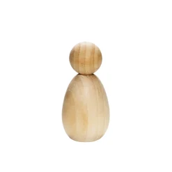 Trækroppe H 5,5-6 cm oval 4 stk.