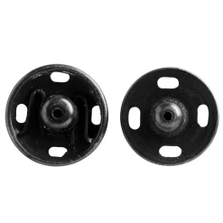 Trykknap 15 mm sorte - 4 stk