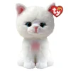 TY Beanie Boo Amelia – den søde og lidt generte hvide kat, H. 15,5 cm