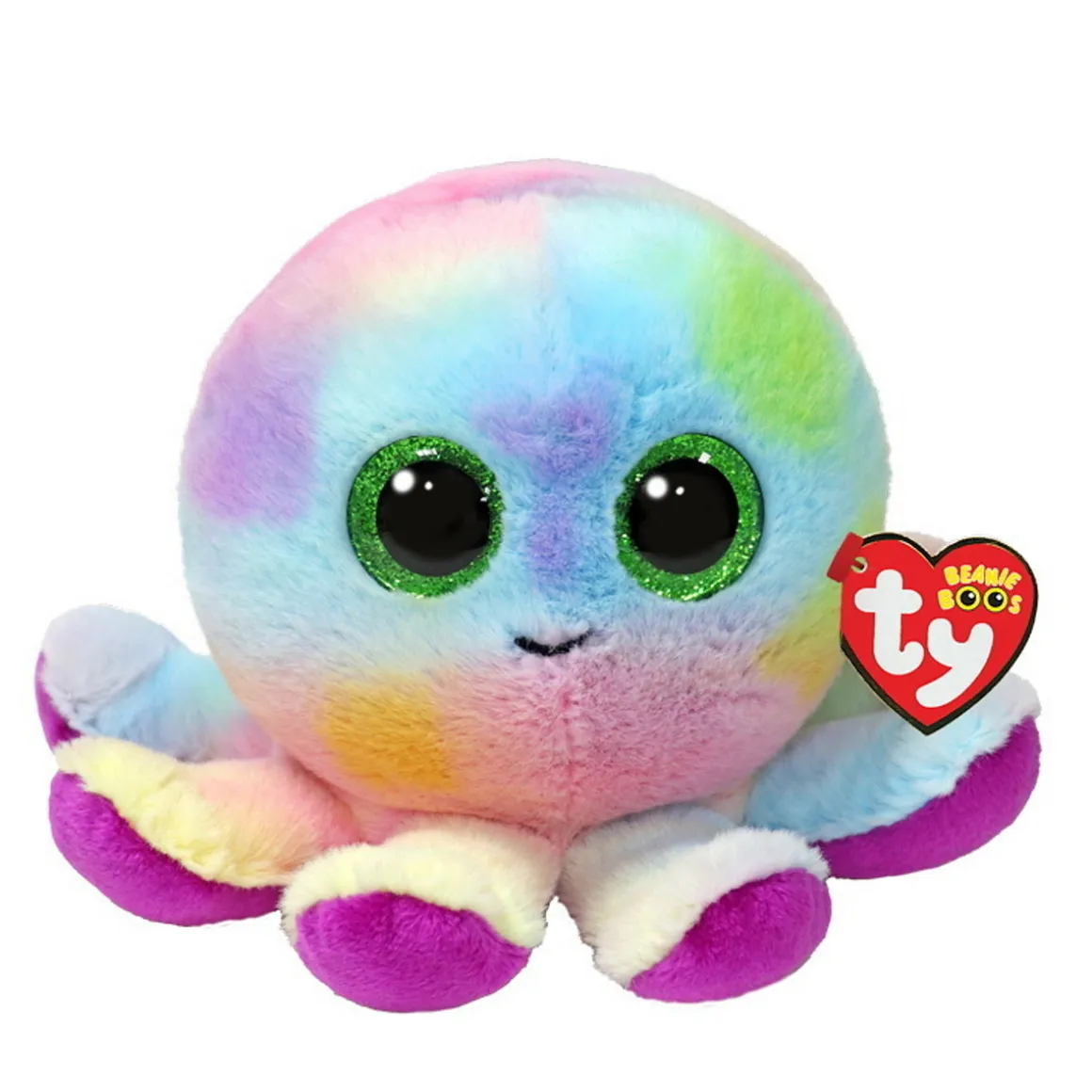 TY Beanie Boo Bubbles – den farverige og krammevenlige blæksprutte! H. 15,5 cm