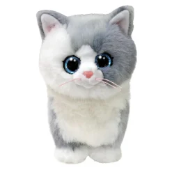 TY Beanie Boo Cat Grey – en hvid og grå kat, der vil klappes! H. 15,5 cm