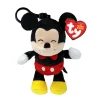 TY Beanie Boos Clip Mickey Mouse, Mickey Mouse fra Disney! 7×5×9 cm