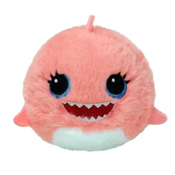 TY Beanie Bouncers Reef Shark – den søde og hoppende rosa haj Reef! Ø7,5 cm