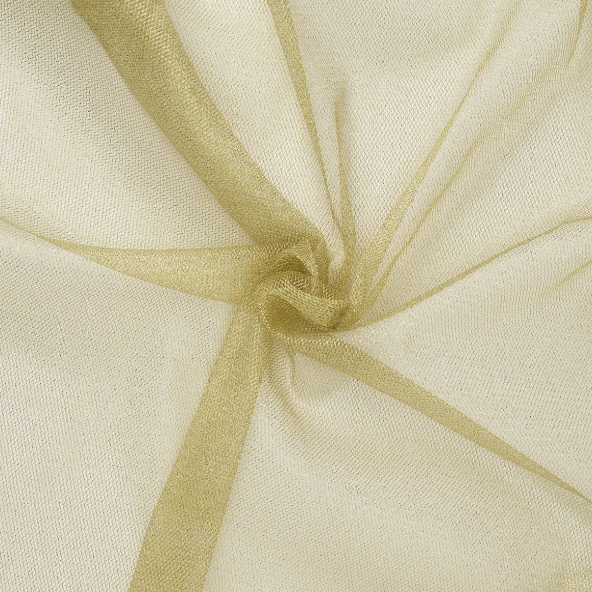 Tyl 150 cm x 100 cm guldfarvet, metallic-skinnende
