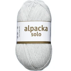 Uldgarn Järbo Alpacka Solo 50 g sølvgrå – 29129 Silver grey