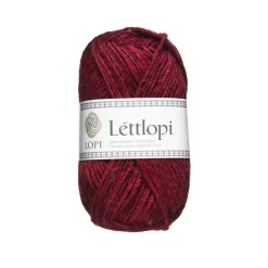 Uldgarn Lettlopi 50 g mørkerød