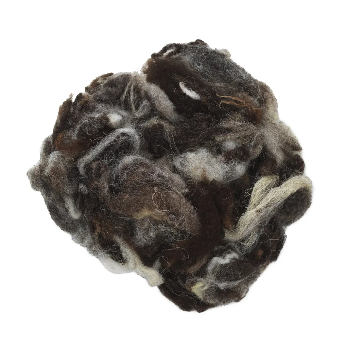 Uld krøllet, diverse naturfarver 20 gram