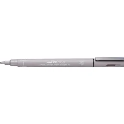 Uni Pin Fine Line Brush Light Grey – med penselspids