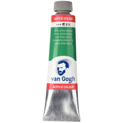 Van Gogh akrylfarve 40 ml Permanent Green Medium - 614