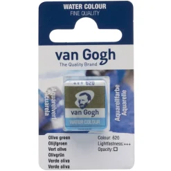 van Gogh akvarelfarve half pan – Olive Green 620