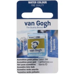 van Gogh akvarelfarve half pan – Azo Green Yellow 296