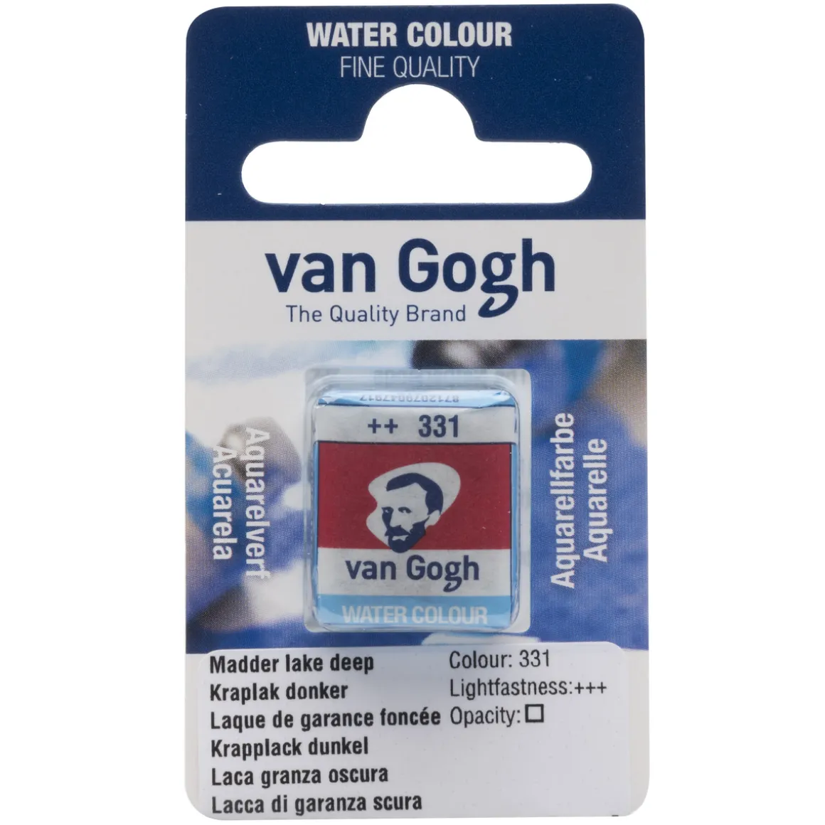 van Gogh akvarelfarve half pan – Madder Lake Deep 331