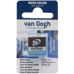 van Gogh akvarelfarve half pan – Burnt Sienna 411