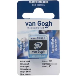 van Gogh akvarelfarve half pan – Oxide Black 735