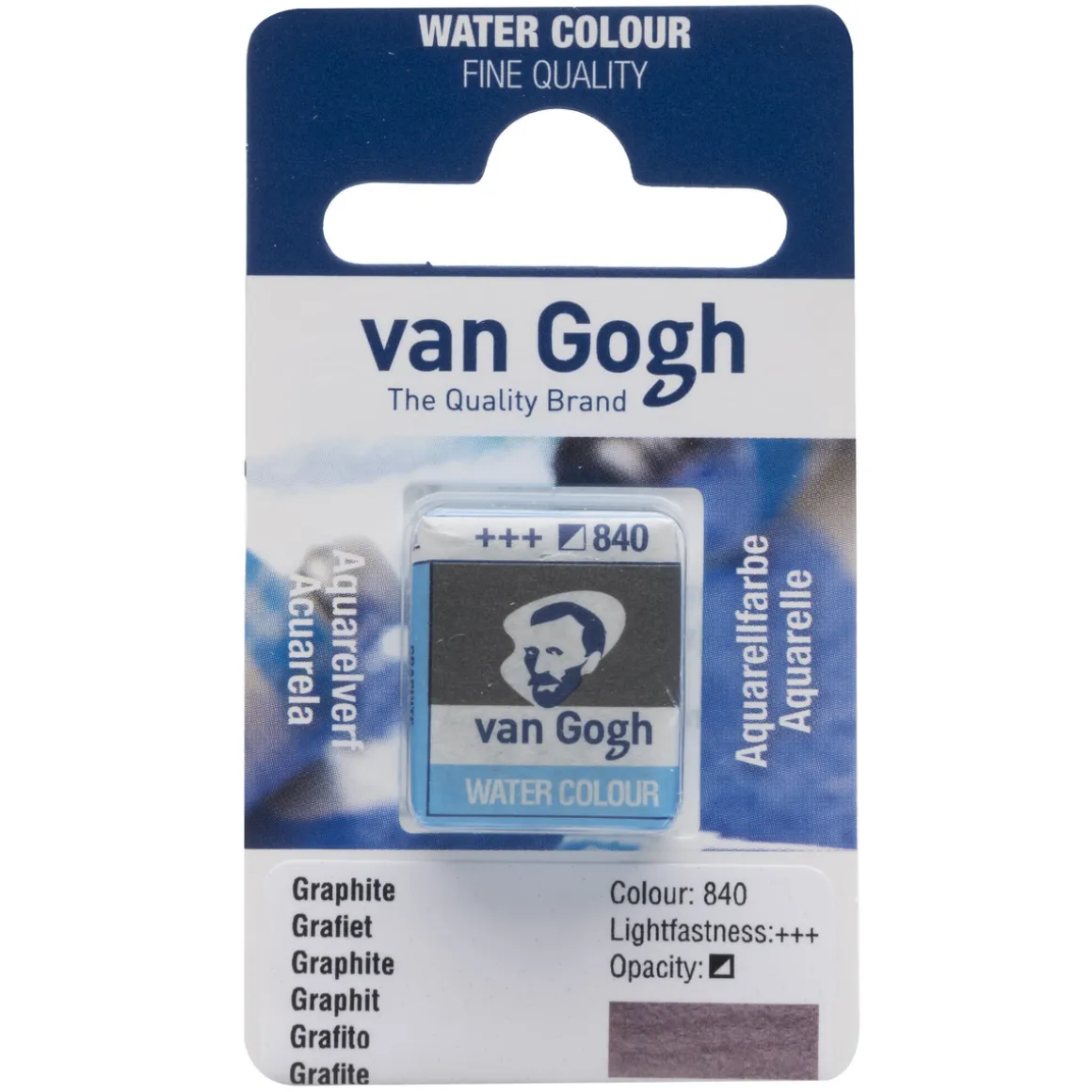 van Gogh akvarelfarve half pan – Interference White 843