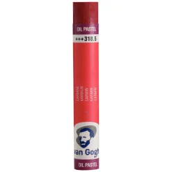 V Gogh oil pastel Carmine