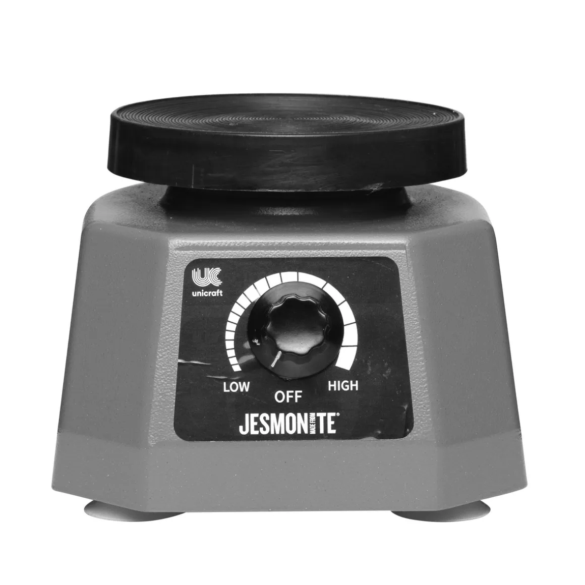 Vibrationsplade til Jesmonite, gips, beton, resin m.m. Ø105 mm plade