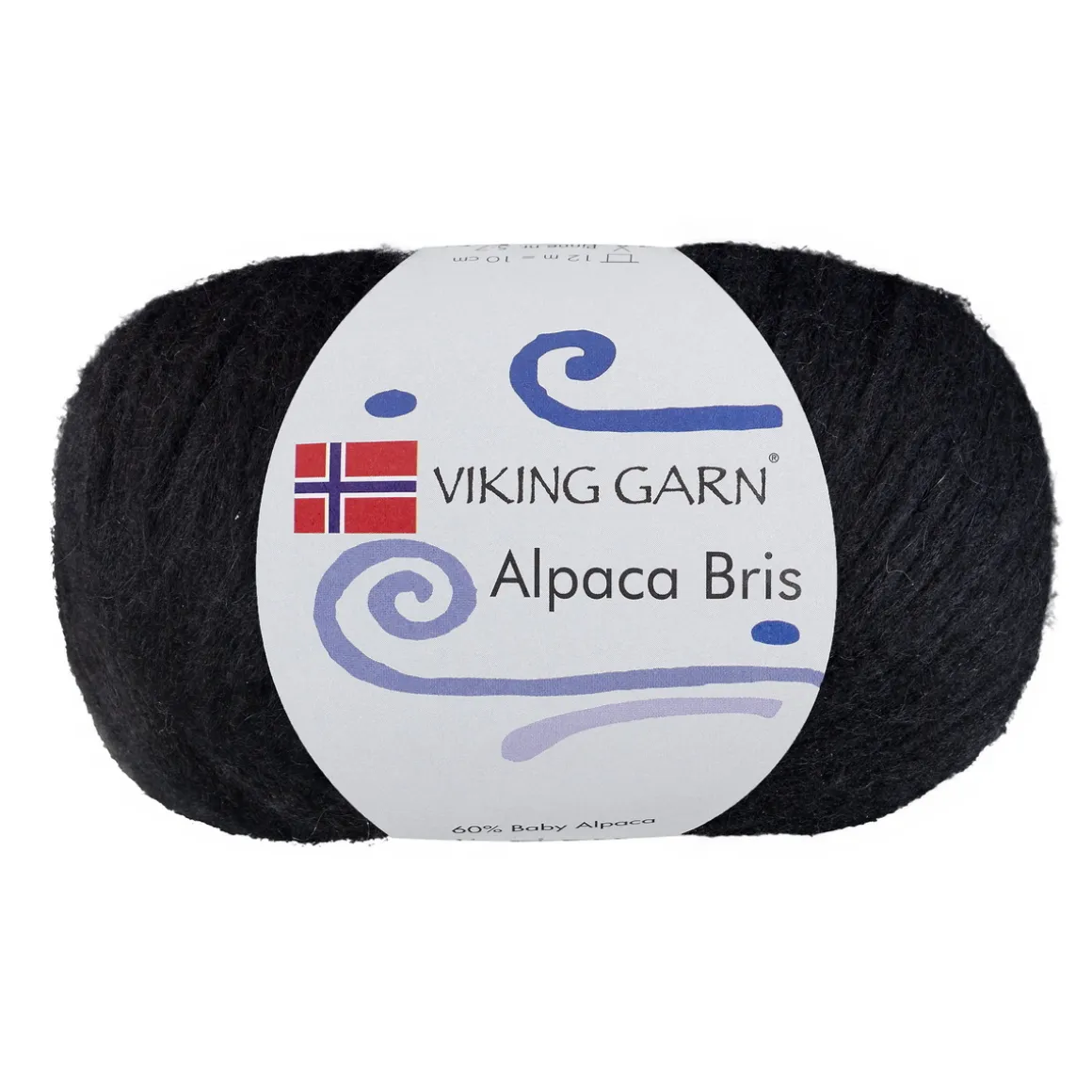 Viking Garn Alpaca Bris 50g sort 303