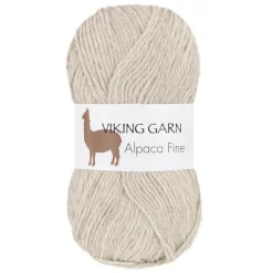 Viking Garn Alpaca Fine 50 g lysegrå 612