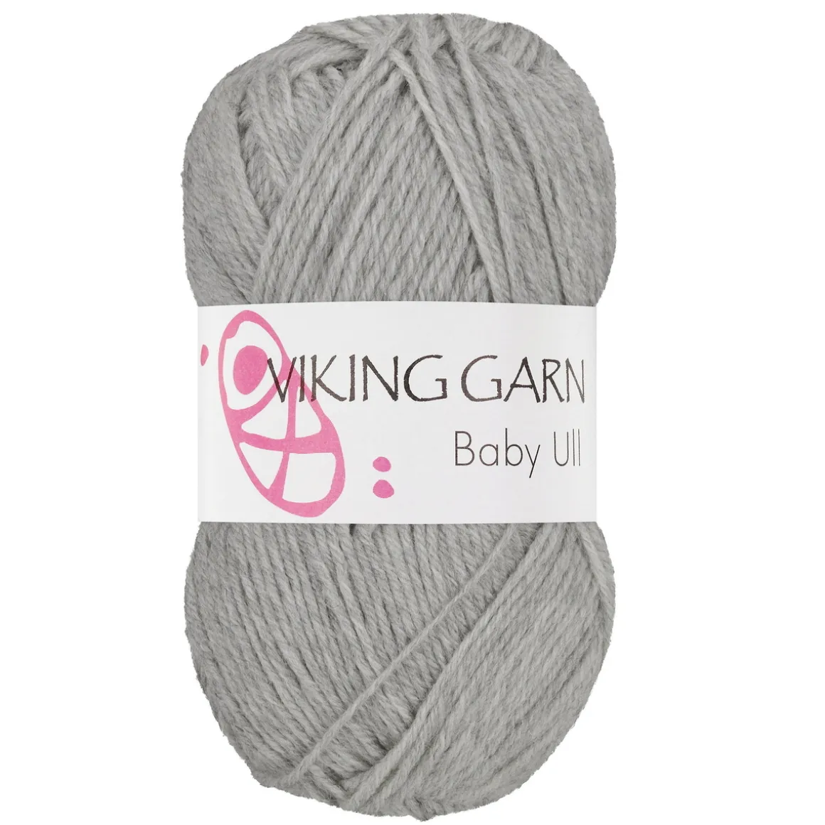 Viking Garn Baby Ull 50 g lysegrå 313