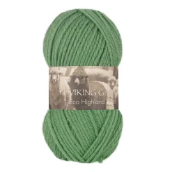Viking Garn Eco Highland Wool 50 g grøn 232