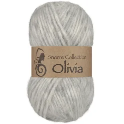 Viking Garn Olivia 50g lysegrå