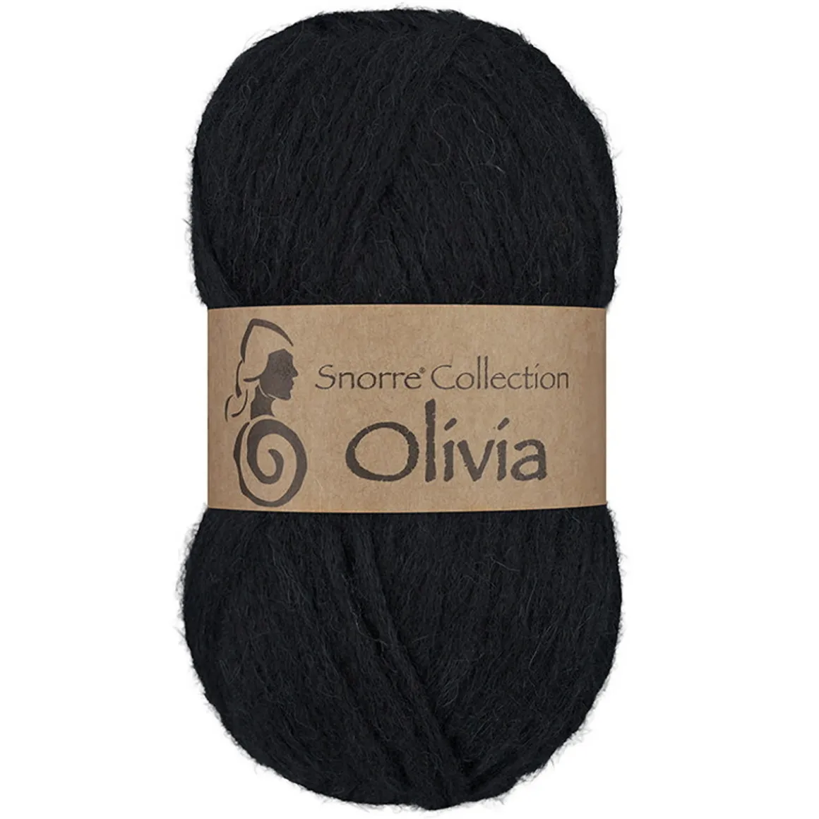Viking Garn Olivia 50g sort